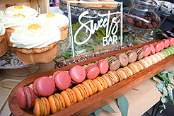 A GARDEN WEDDING RECEPTION